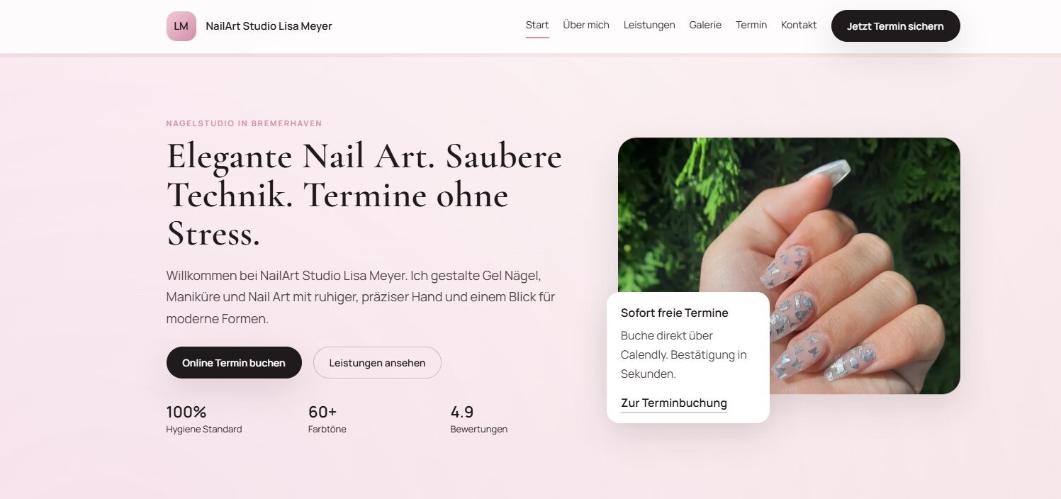 Projektvorschau Nagelstudio